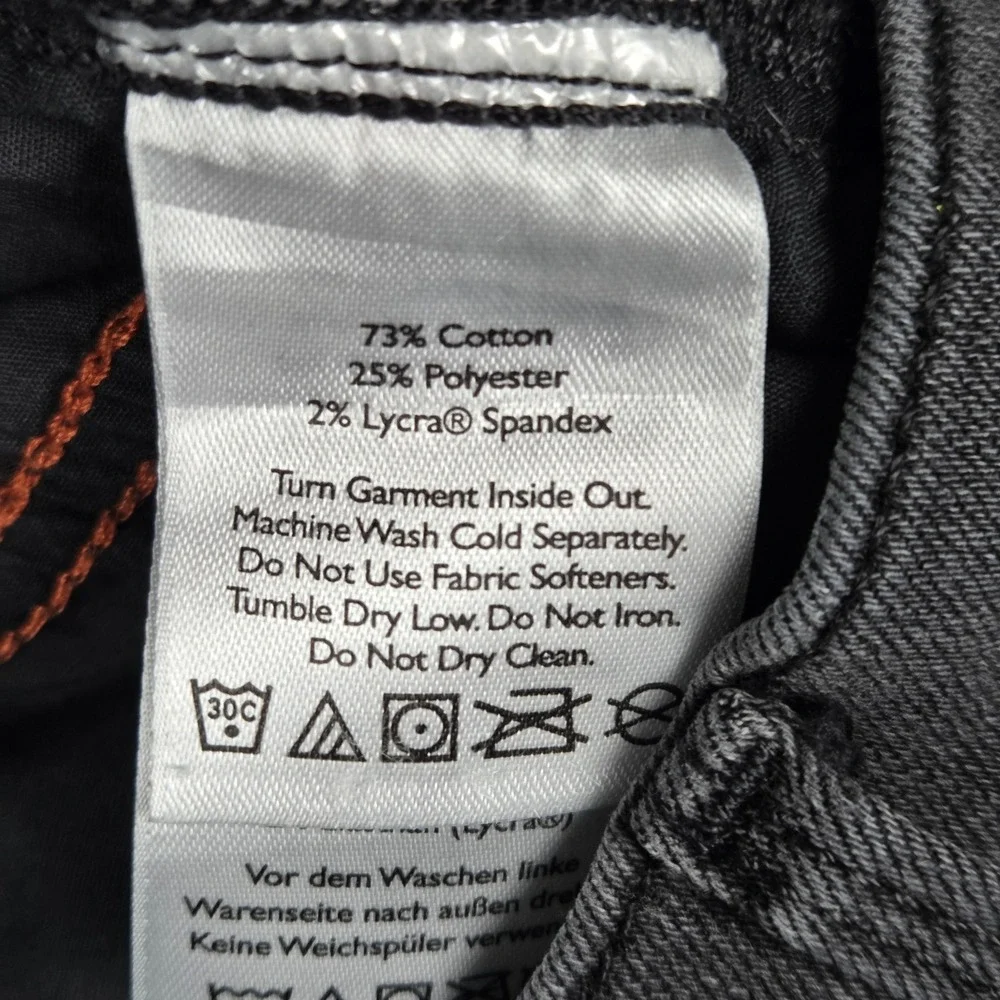 Eddie Bauer Women's T 10 Gray Slim Straight Slightly Curvy Fit Jeans Pants - Picture 5 of 9